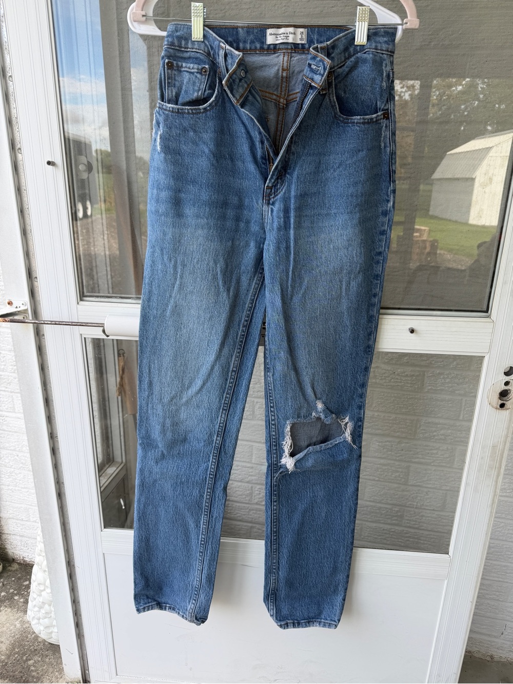 Abercrombie 90s Straight ultra high rise Jeans